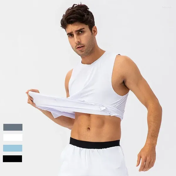 Camicie attive Gilet sportivo da uomo Outdoor Running Basket T-shirt fitness traspirante ad asciugatura rapida con logo