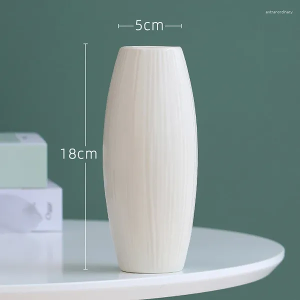 Vasos moderno branco vaso de cerâmica hidropônico flores secas mobiliário doméstico salas de estar estudo escritório decorações flor 1 pc