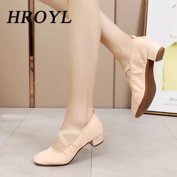 scarpe scarpe da ballo hroyl per donne ragazze pratiche scarpe da ballo latina sala da ballo moderno tango jazz danza scarpe dropshipping