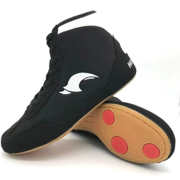 Scarpe da donna uomini stivali boxe stivali di wrestling scarpe da combattimento sneaker sneature palestra addestramento stivali da combattimento plus size 3546