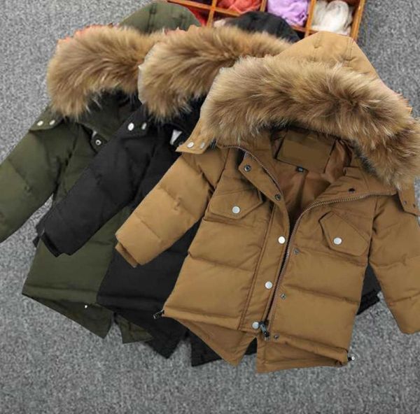 Nuova Boutique 15Y Nuovo Parker Hodded Solido Collo in pelliccia sintetica Cerniera Vita Giacca con coulisse Bambini Ragazzi Cappotto invernale Vestiti per neonati H8425475