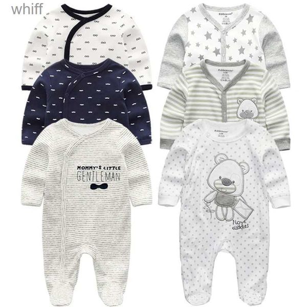 Strampler Neugeborenen Baby winter kleidung 2/3 stücke baby jungen mädchen strampler langarm kleidung roupas infantis menino Overalls KostümeC24319