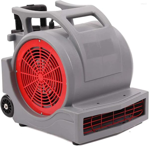 Conjuntos de panelas Mounto 3 velocidades 1Hp 4000 Plus CFM Monster Air Mover Secadores de carpete de piso com alça Wheelkit (cinza)