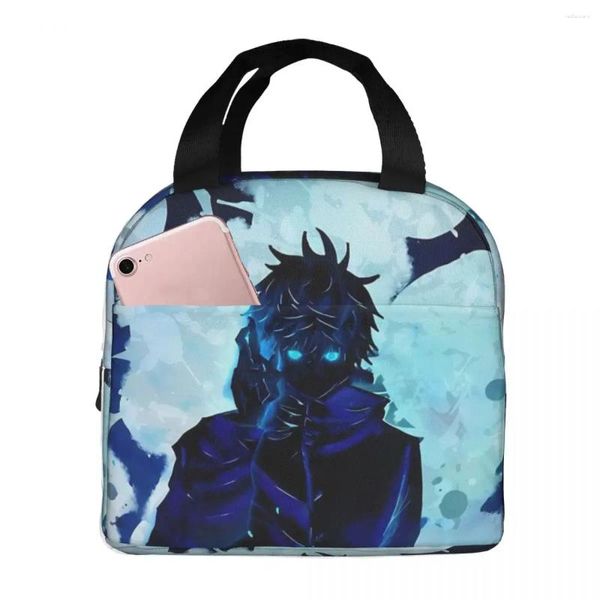 Ball Caps Satoro Anime Lunch Bag Box Jujutsu Kaisen Kinder Aluminium Folie Tragbare Lunchbox