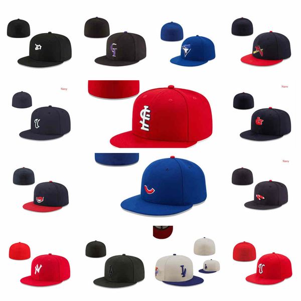 Sport caldi Cappelli aderenti Cappello snapback Cappellini da calcio regolabili Tutte le squadre Logo moda Ricamo esterno Cotone Berretti da pescatore chiusi flex designer taglia 7-8