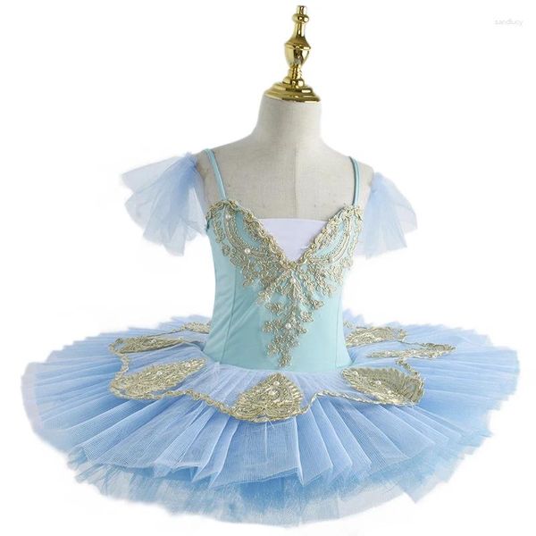 Stage Wear 2024 Abito da balletto bianco Il lago dei cigni Ballerina per bambini Tutu per prestazioni professionali Abbigliamento da ballo per bambini