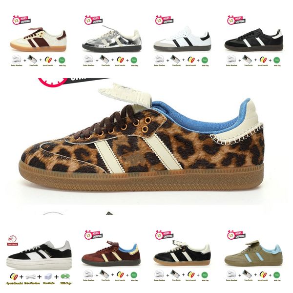 Wales Bonner Argento Leopard Pony Crema tonale Bianco Nucleo Nero SPORTIVO Rich Consortium Cup FINE Ecrtin Marrone Designer Scarpe da skate Uomo Donna Sport Sneakers 36-45