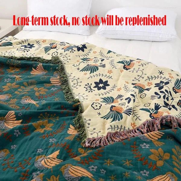 Coperte Coperta in cotone giapponese Copridivano bifacciale Letto di lusso leggero Lenzuolo trapuntato generale quattro stagioni Tempo libero Disponibile