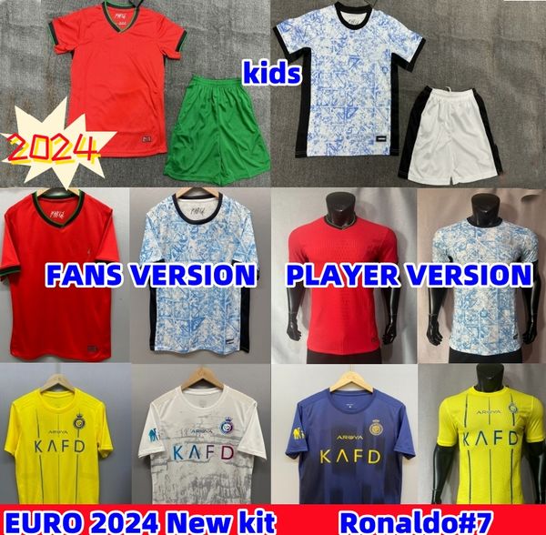 2024 Ronaldo JOAO FELIX Portugal Fußballtrikots 23 24 Al NaSSr FC Fußballtrikot BERNARDO BRUNO FERNANDES Camisa de Futebol Männer Frauen Kits Kinderausrüstung