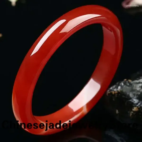 Bangle Natural Azul Jade Pulseira Homens Mulheres Real Red Ágata Jóias Pulseiras Acessórios Presentes Para Safira