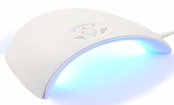 Secadores de unhas 36W UV LED Secador de lâmpada portátil cabo USB para presente principal uso doméstico 12 LEDs gel polonês mini3517696