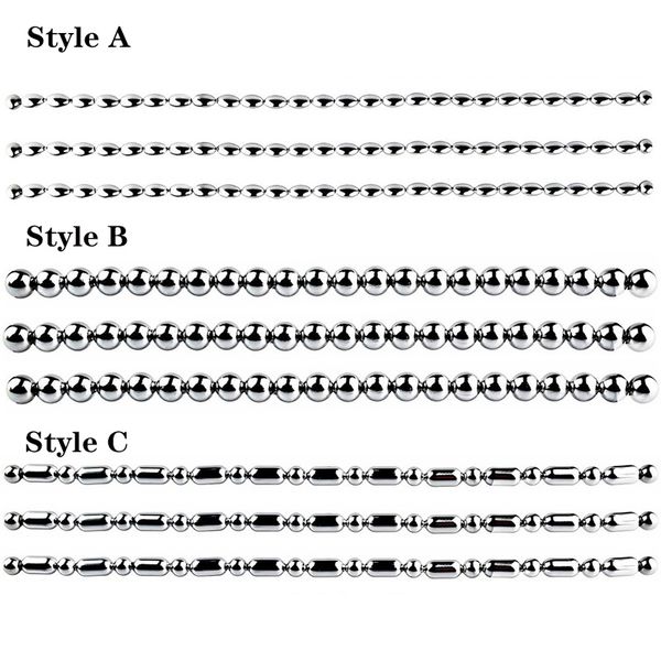 Perline in acciaio inossidabile 304 Massaggio prostatico anale Dilatatore uretrale Suono Occhio di cavallo Spina del pene Giocattoli del sesso Mastuburatore maschile