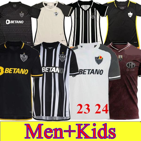 23 24 25 Atletico Mineiro Home Fußballtrikots 2024VARGAS M.ZARACHO ELIAS DIEGO COSTA RUBENS 113 Sonderedition Trikot Auswärts weiß KENO GUGA 3. Fußballuniform