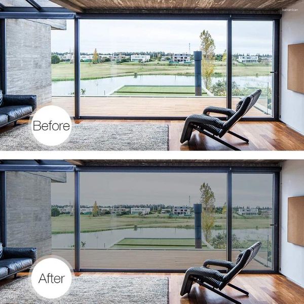 Adesivos de janela One Way Film Home Privacidade Suprimentos On-way Tons de Terra Sombreamento de Vidro O Pet UV-Prova