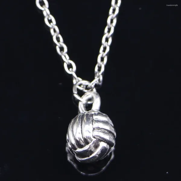 Ketten 20 stücke Mode Halskette 10mm 3D Volleyball Anhänger Kurze Lange Frauen Männer Colar Geschenk Schmuck Choker