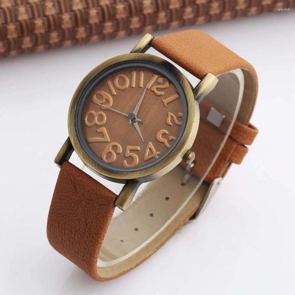 Relógios de pulso 2024 vender womage relógio mulheres pulseiras de couro quartzo senhoras moda relógios relogio feminino