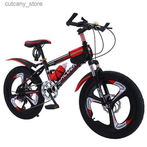 Bicicletas Ride-Ons Crianças Bicicleta 18/20/22 polegadas Mountain Bike Doub Brake Meninos e Meninas Bicycs Gear Bike L240319