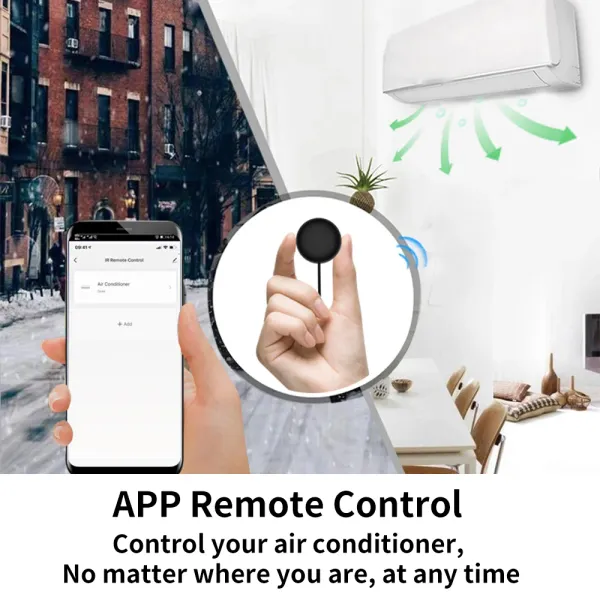 Kontrolle Tuya WiFi IR Remote Control Smart Universal für TV -Klimaanlagen Alexa Fernbedienung Arbeit mit Google Home Yandex Google