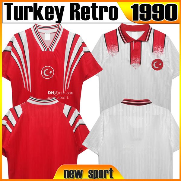 Retro 1990 Türkei Club komplette Sets Fußballtrikot Nationalmannschaft Burak Kenan Karaman Hakan Calhanoglu Zeki Celik Sukur Ozan Kabak Yusuf Yazici Turquia Fußballtrikot