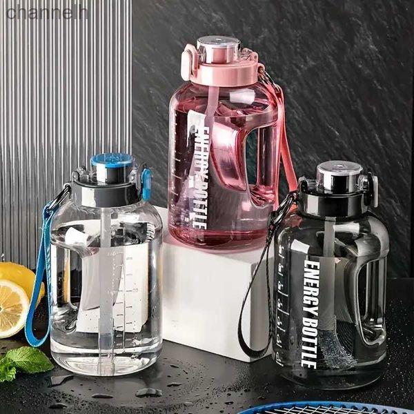 Wasserflaschen, 1 Stück, 3800 ml, große Kapazität, Wasserflasche, perfekt für Fitness, Sport, Reisen, Lebensmittelqualität, Tonnenfass, tragbar, mehrfarbig, yq240320