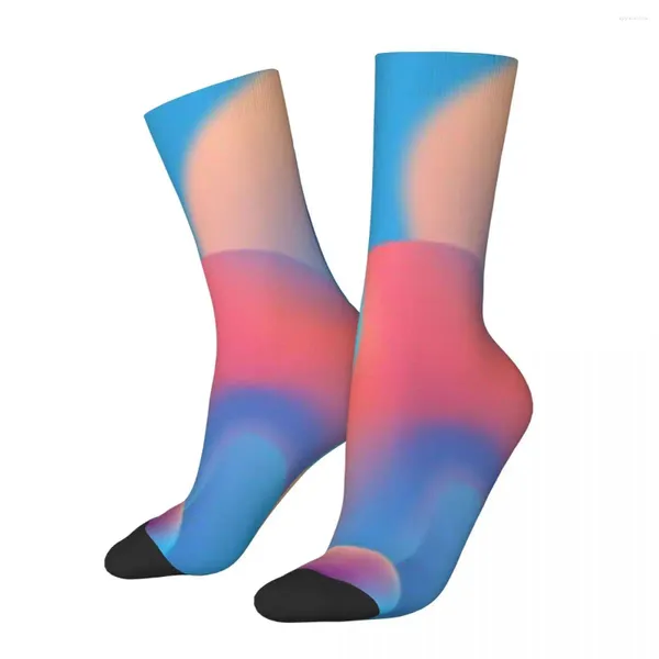 Herrensocken, lustige verrückte Socken für Männer, Farbverlauf, Hip Hop, Harajuku, Design, Kunst, glückliches Qualitätsmuster, bedruckt, Jungen, Crew, lässiges Geschenk