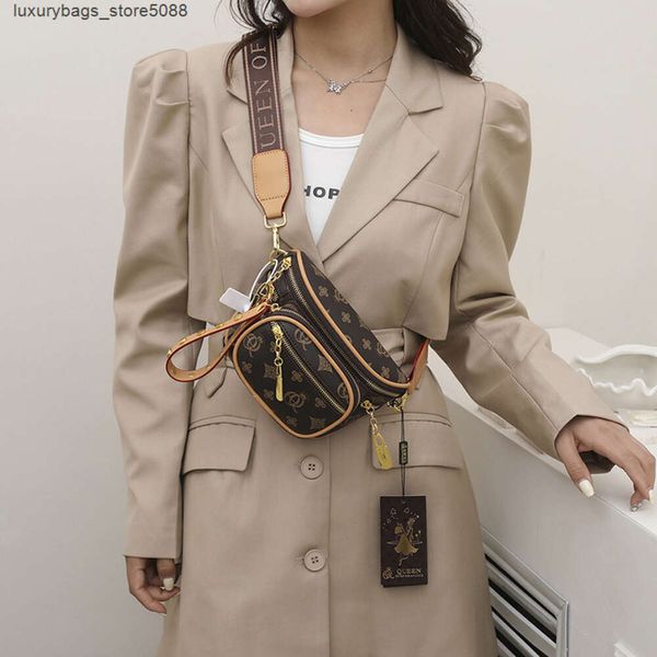 A fábrica vende bolsas de grife de marca on-line com 75% de desconto Bolsa feminina nova moda estilo estrangeiro ombro casual