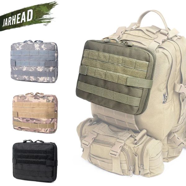 Bolsas 1000D Tactical molle bolsa de nylon preto bolsa tática grande revista organizadora utilidade telefonia bolsa de cinto médico EDC Molle bolsas