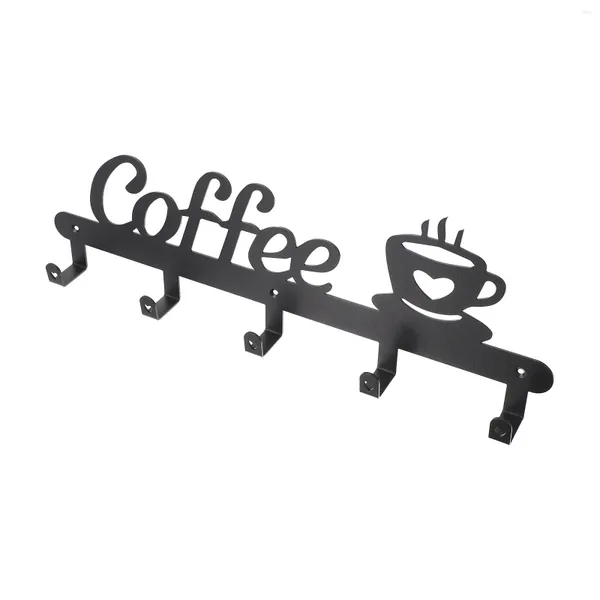 Gancho para copo de café, organizador de cozinha para pendurar espresso, suporte de caneca, cabide de ferro, aço carbono, decorativo, secagem