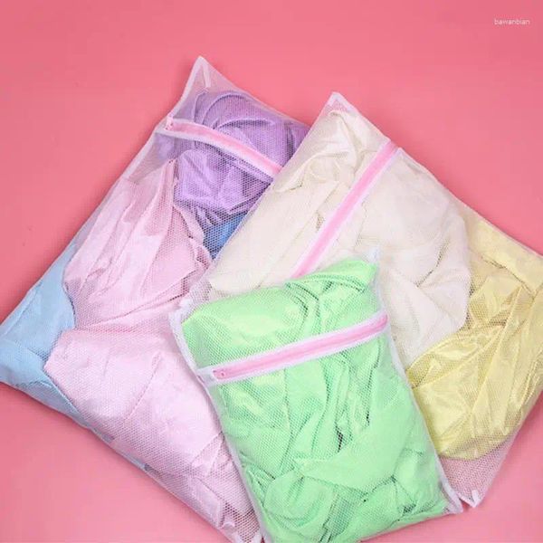 Wäschetaschen Waschmaschine Netto Mesh Bag 3 Größen tragbarer Undercloth Haushalt 1PC Unterwäsche Kleidung Aid BH Socken