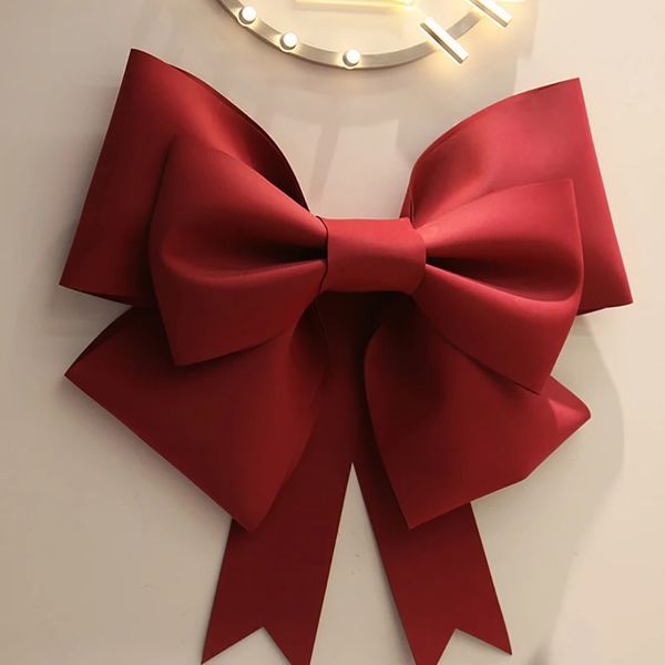 Decorazioni natalizie fai -da -te Big Bow Eva Shop Display Wedding Arch Decor Birthday Festity Decoration Auto Bow 240319