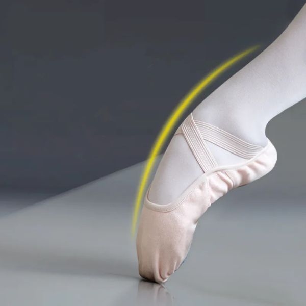 Schuhe Frauen Männer Erwachsene Ballerina Schuh Stretch Baumwollstoff Weiche Sohle Flats Sapato Feminino Ballett Tanzschuhe ohne Kordelzug