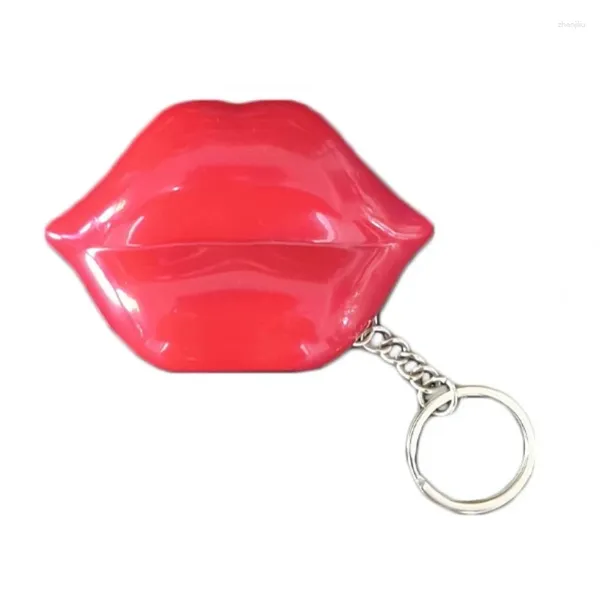 Chaveiros Red Lip Keychain Efeitos Sonoros Fun Keyrings Elegantes Lábios Presente Perfeito para Entusiastas de Humor