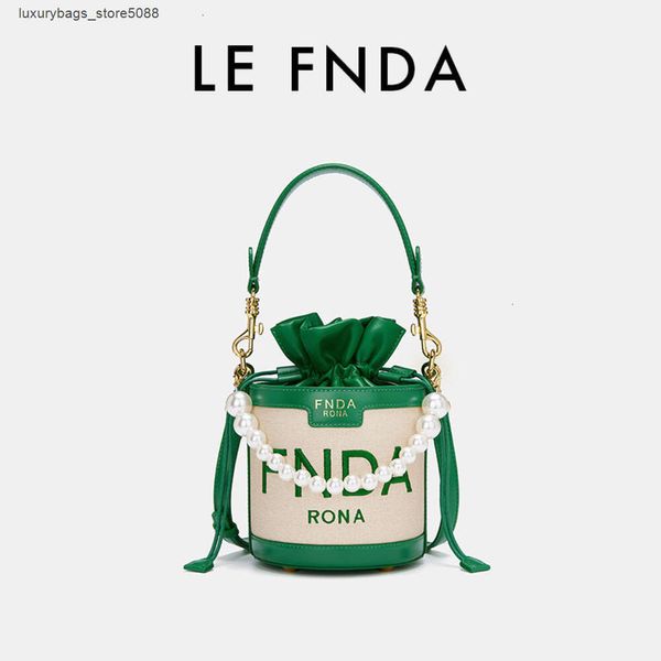 Фабричный бренд-дизайнер продает женские сумки со скидкой 50% в Интернете Fnda Сумка-ведро на шнурке Модная новая высококачественная ручная сумка через плечо с вышивкой из бисера