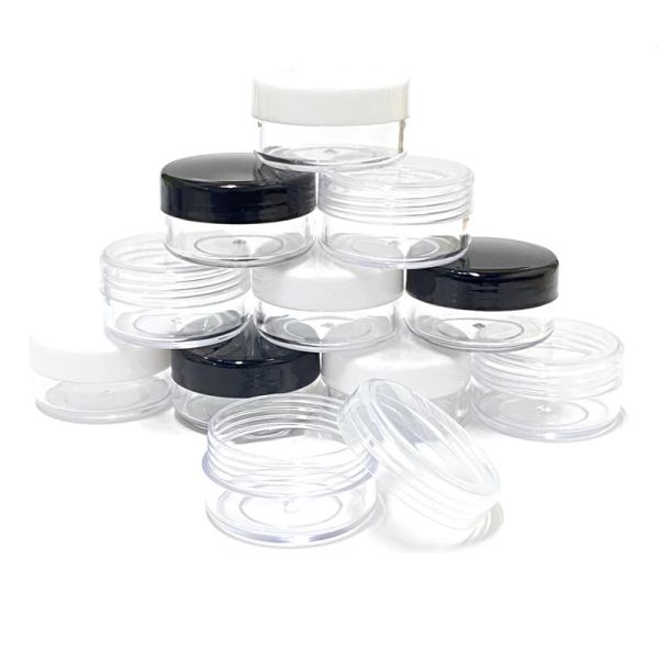 Bottiglie 50 pezzi balsamo per labbra può 2g 3g 5g 10g 15g 20g barattolo di plastica vaso di stoccaggio per nail art contenitore lozione bottiglia di crema per il viso