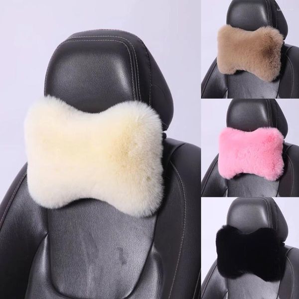 Cuscino invernale per seggiolino auto, poggiatesta in peluche, calore e comfort, accessori di supporto lombare universale