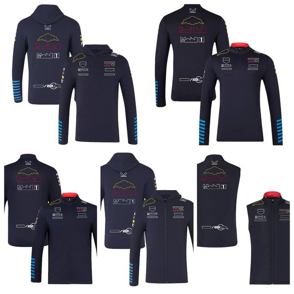 Uniforme do piloto da equipe de F1 2024 novo moletom com capuz de corrida de F1 plus size com o mesmo parágrafo