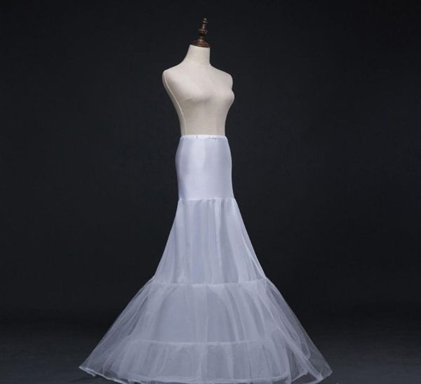 Crinolina da donna a 2 strati sottoveste a coda di pesce con rete in tulle ALine sottogonna lunghezza pavimento mezza sottoveste per abito da sposa da sposa3797567