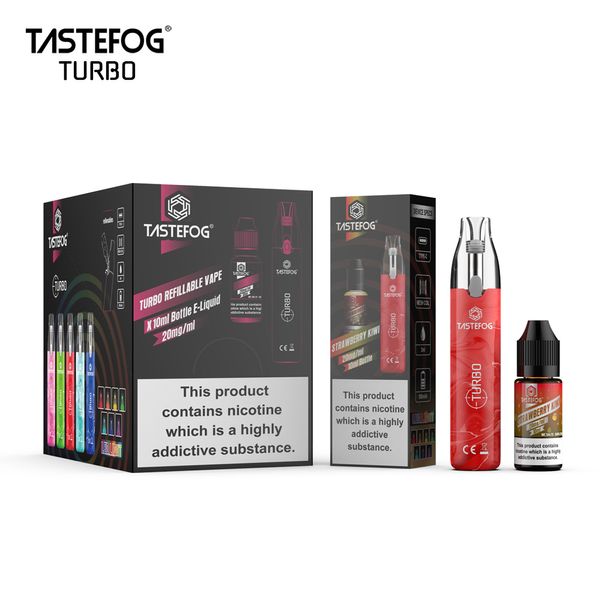 Tastefog Одноразовые турбопары 2 мл Pod Vape Наборы жидкостей для электронных сигарет с Tbd