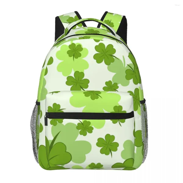 Sacos escolares St. Patrick's Day 3D Print Bag Set para adolescentes meninas primárias crianças mochila livro crianças bookbag satchel