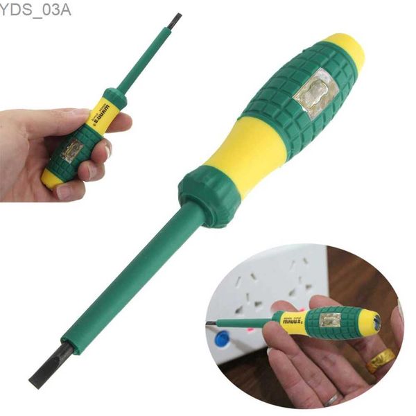 Misuratori di corrente Penna tester Indicatore di tensione Rilevatore di potenza a induzione 220 V Penna Cacciavite a taglio Strumento per elettricisti Tester isolato senza contatto 240320