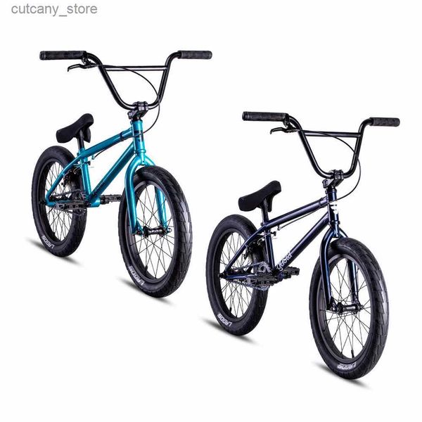 Bicicletas Ride-Ons Funsea Bicyc 18 polegadas Bicycs para meninas meninos crianças BMX bicicleta dublê crianças adolescente CPSC1512 EN16054 cores brilhantes brilhantes L240319