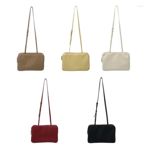 Bolsas de ombro Bolsa de moda elegante e prática bolsa de couro PU Crossbdoy perfeita para viagens de compras