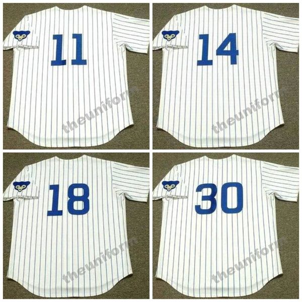 Chicago da uomo del 1969 RANDY HUNDLEY RON SANTO DON KESSINGER ERNIE BANKS GLENN BECKERT KEN HOLTZMAN FERGUSON JENKINS BILLY WILLIAMS Maglia da baseball del passato S-5XL