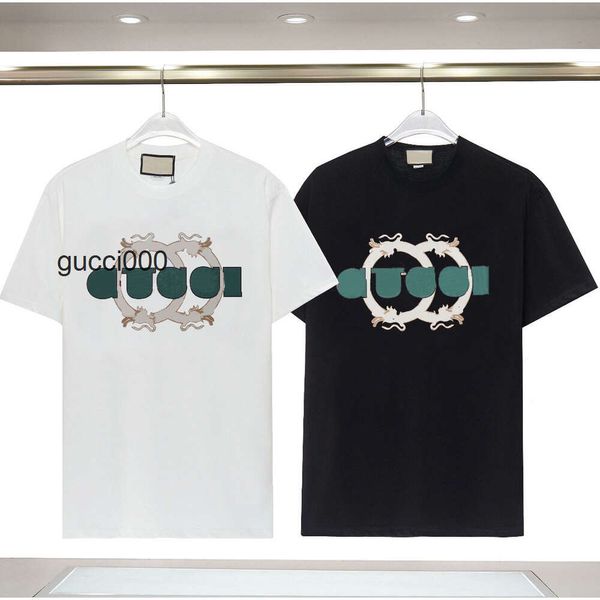 Ärmel gglies ggs Hals gu cci guc Baumwolle ci guucci gucc Crew gucccis gccci Tops Designer-Shirt-T-Shirts Lange Hemden Herren-T-Shirts T-Shirts Buchstabendruck-Baumwoll-T-Shirt Pullove 9NW2