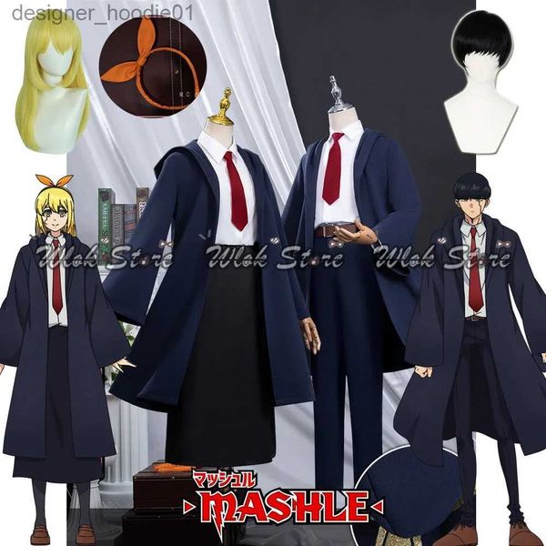 Cosplay Anime Kostüme Mashle Magie und Szenen Rollenspiel Schuluniform Lance Crown Lemon Owen Perücke Halloween Party KostümC24320