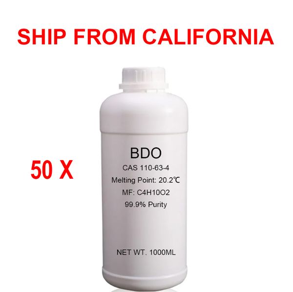 Оптовая 50 кг 50liter USA Stock 1 Butanediol 110-63-4 14BDO 63 4 14 BDO 99,99 High Putiry