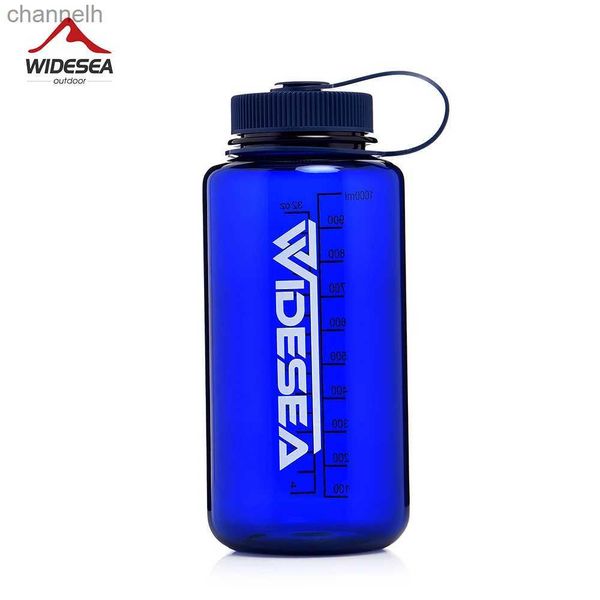 Wasserflaschen Widesea Camping 1100 ml Tritan Wasserflasche zum Trinken Sport BPA frei Armeeflasche Outdoor Tasse Becher Geschirr Tourismus Wandern yq240320