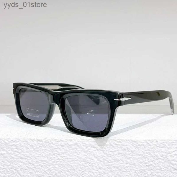 Óculos de sol acetato high street square óculos de sol homens moda avant-grade estilo óculos clássico luxo designer marca óculos com caso l240320