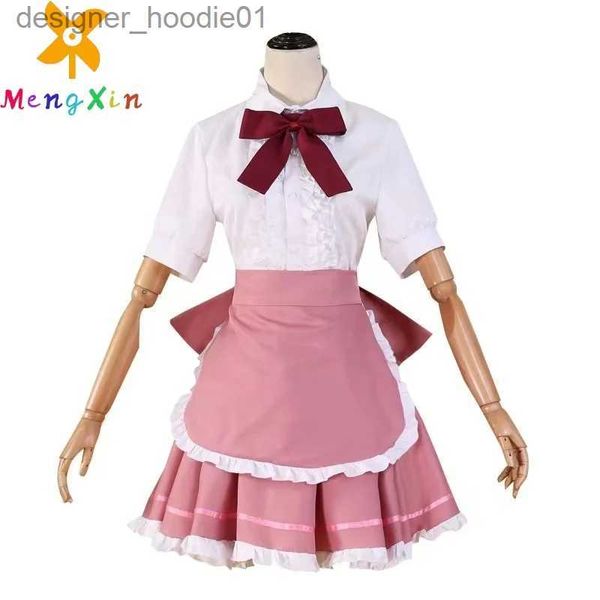 cosplay anime kostümleri Mongxin anime chobits chi rol yapma pembe hizmetçi elbise lolita aksesuarları kadın seksi kaii cadılar bayramı doğum günü partisi setc24320