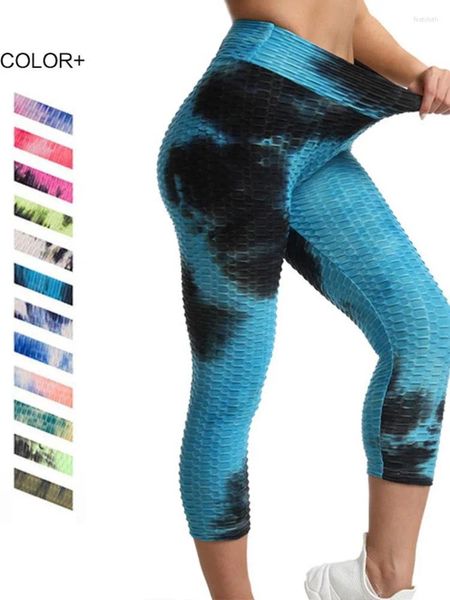 Pantaloni attivi Stampa Donna Capri Yoga Leggings sportivi sexy Scrunch BuGym Collant da allenamento Fitness a vita alta Pantaloni sportivi da corsa